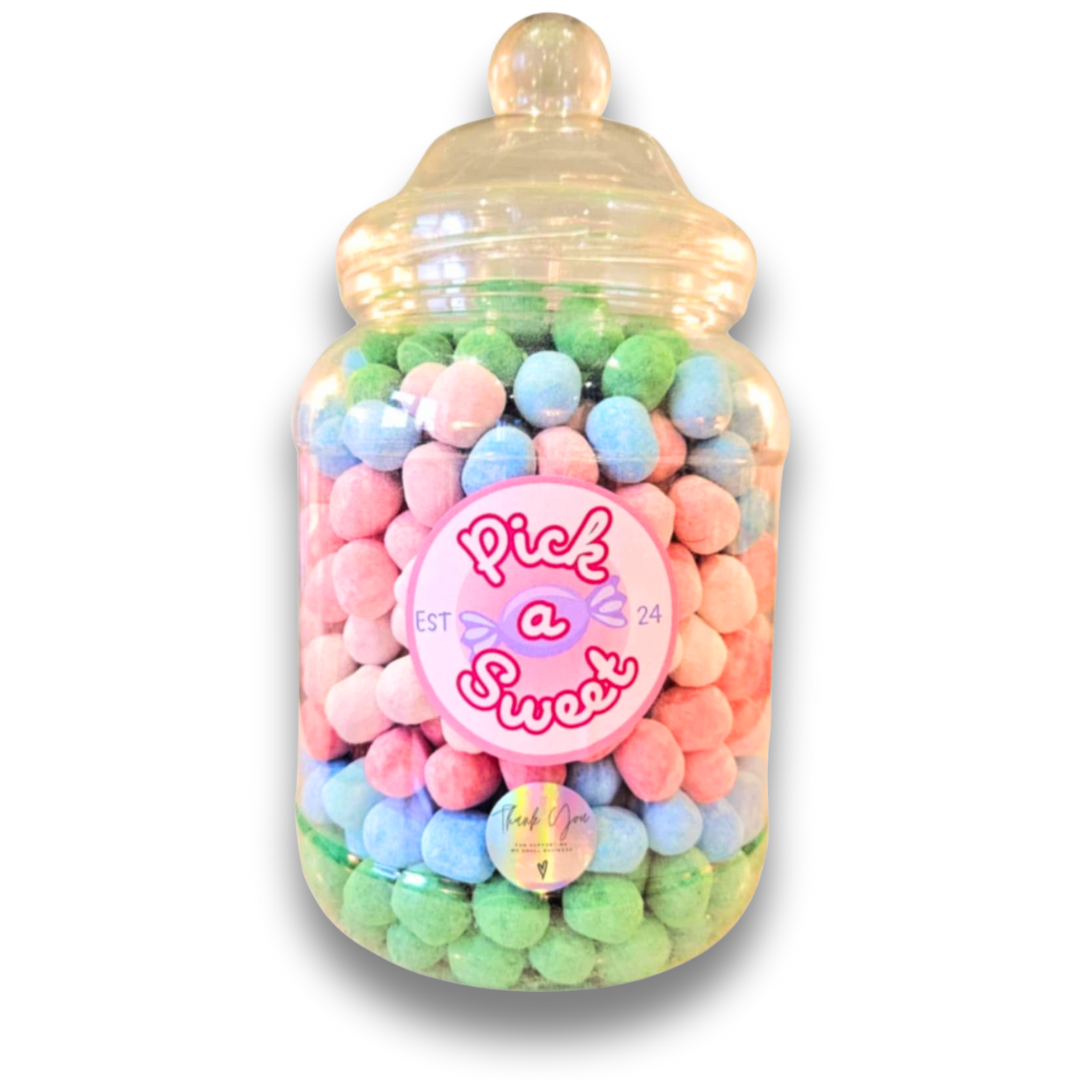 a jar of mixed fruity bon bons