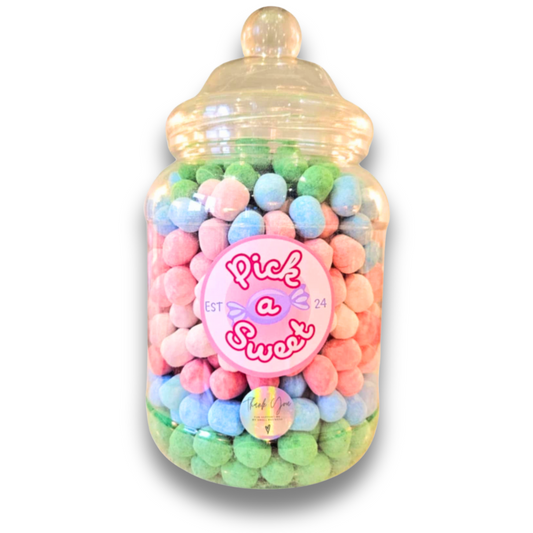 a jar of mixed fruity bon bons